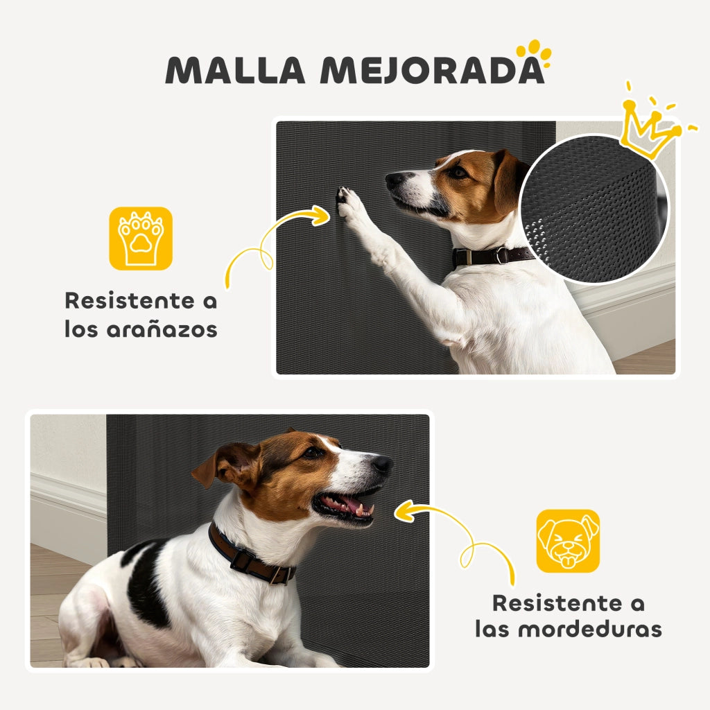 Barriera per Cani Retrattile 0-140 cm ¨C Minimal ¨C Nero