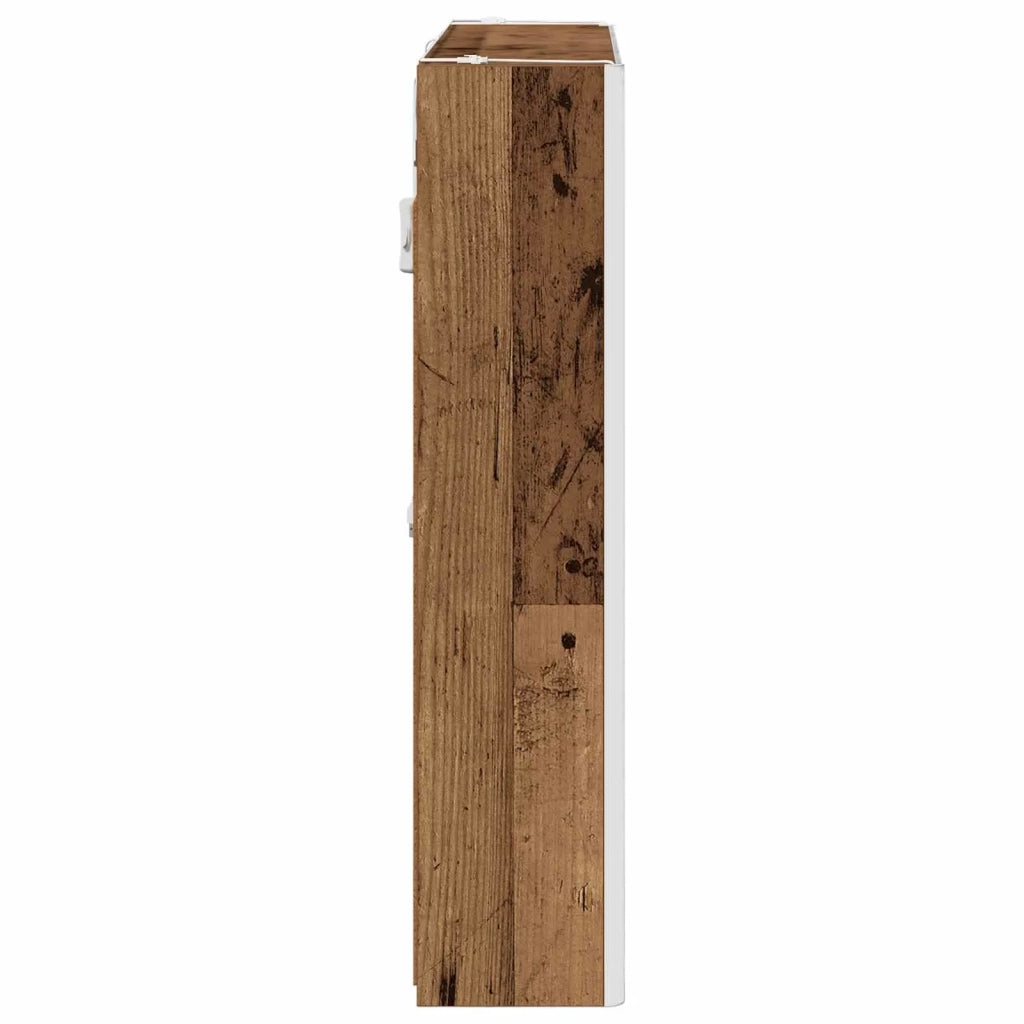 Mobiletto per specchio da bagno con lo scaffale Legno vecchio 889261
