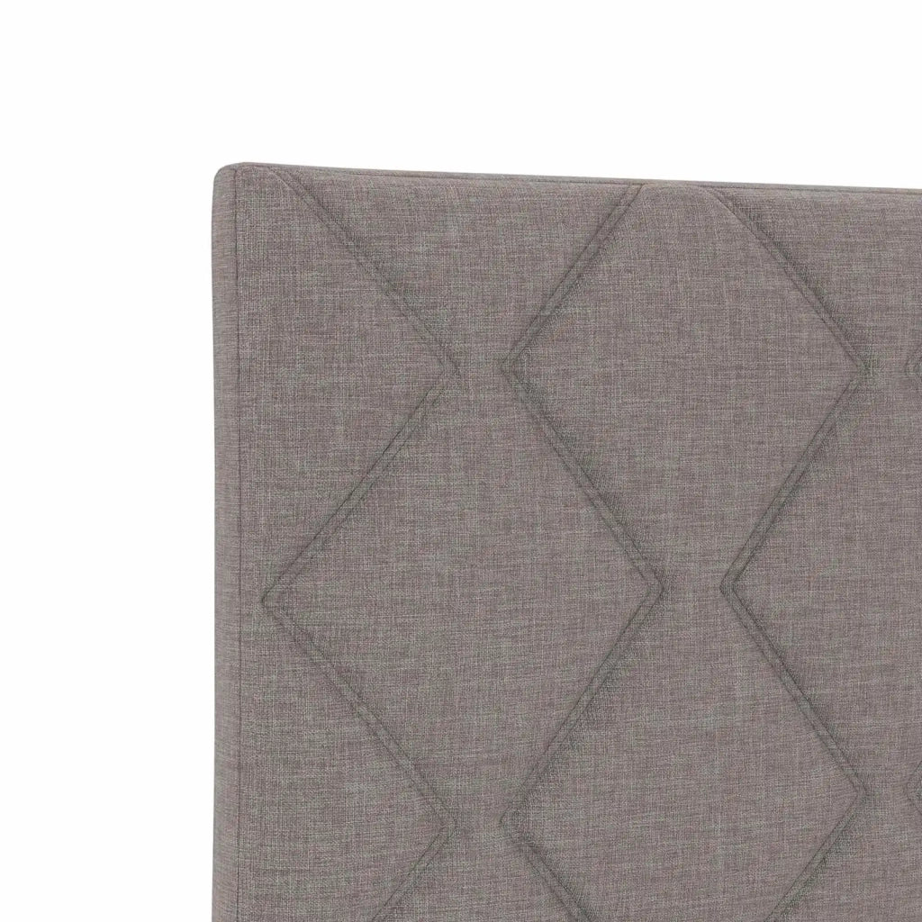 Letto con Box Spring, Materasso e LED Tortora 90 x 200 cm 3451865
