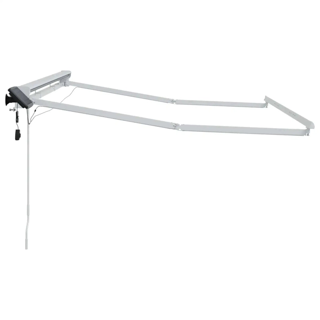 Cornice per Tenda Manuale con LED Bianco 3,5 x 2,5 m Alluminio 42024799