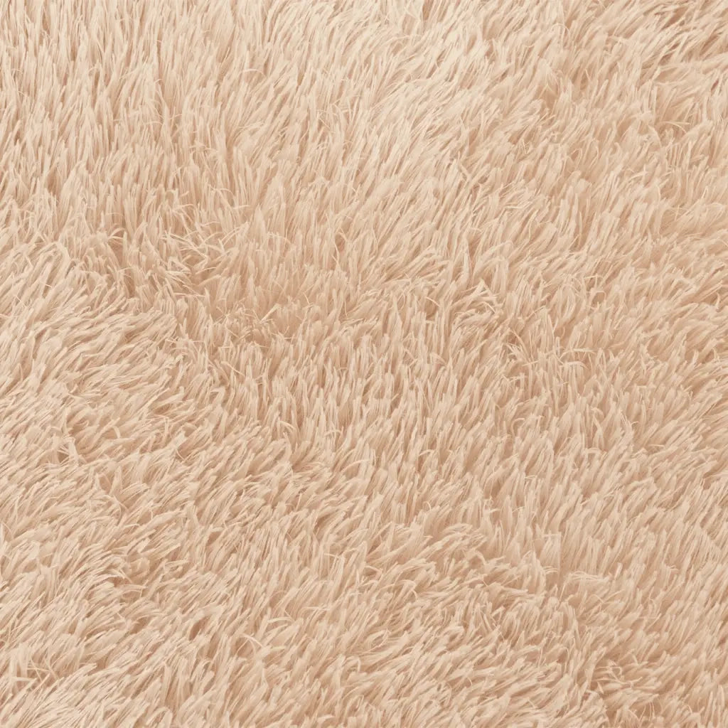 Tappeto Shaggy a Pelo Lungo NAVARRA Beige 80x150 cm poliestere 4102813