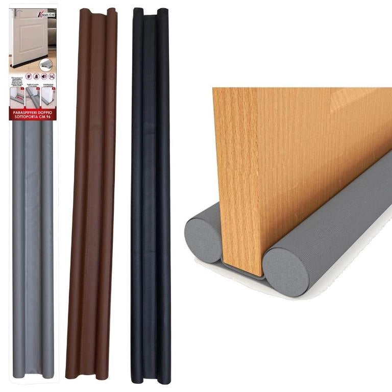 1 Pezzo Paraspifferi Sottoporta Doppio da 96 cm 3 Colori