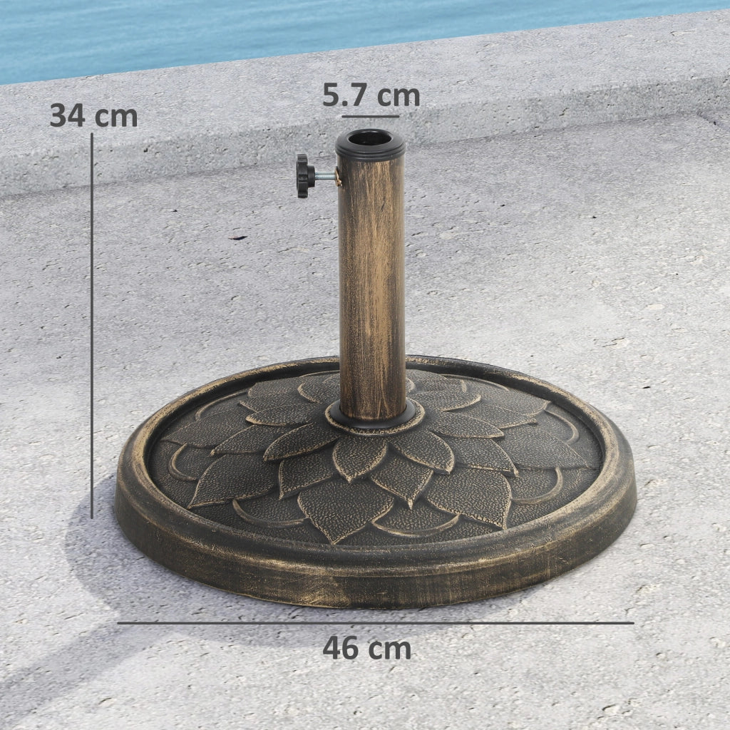Base per Ombrellone ¨C zephmum ¨C Bronzo, Resina, ?46x34 cm