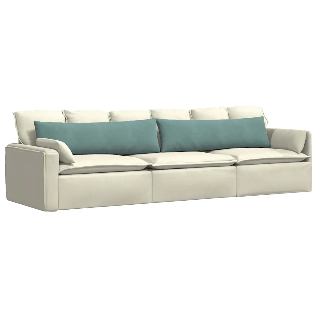 Cuscini da Divano 2 pz | Cuscini per sedie Verde Mare 145 x 40 cm Tessuto in Cords