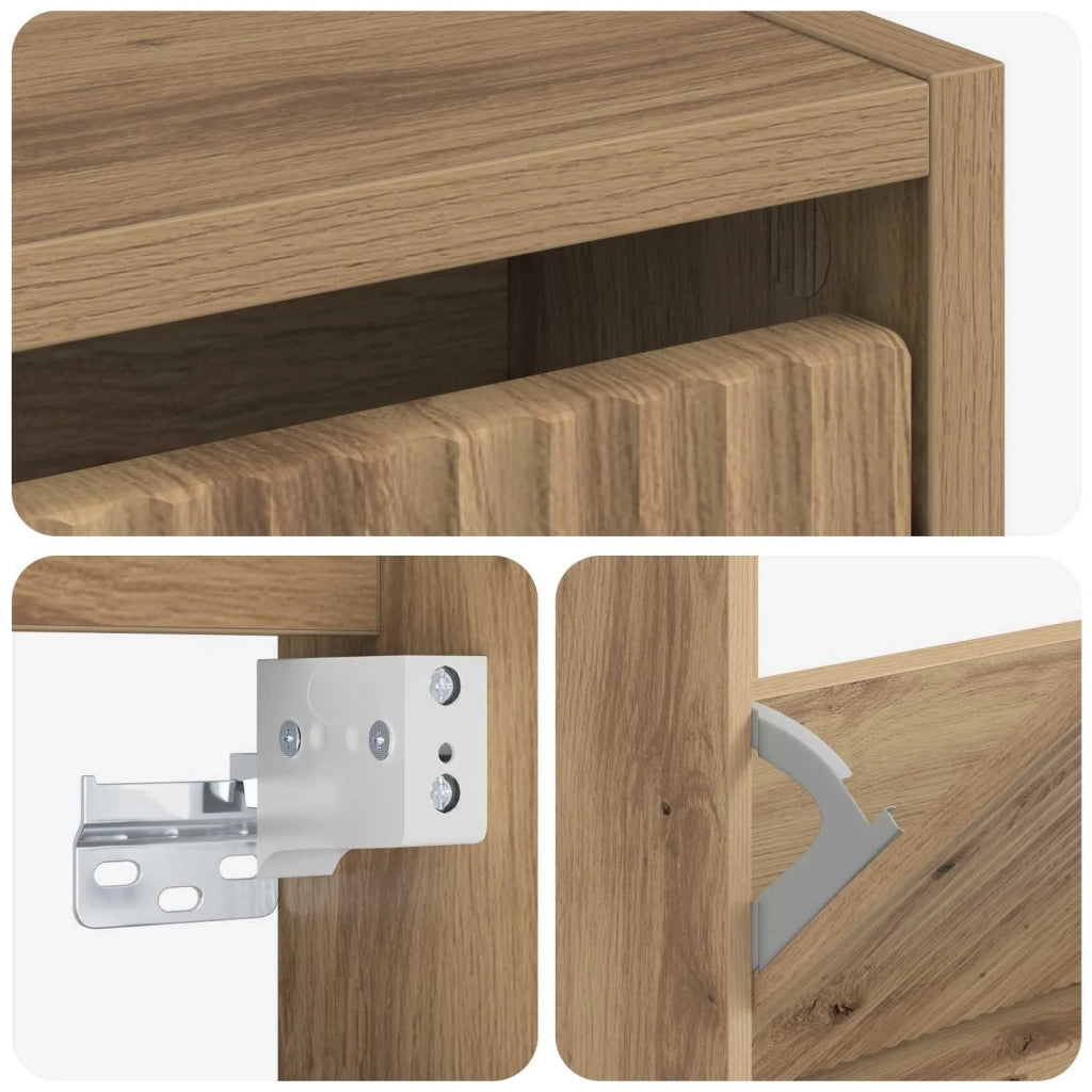 Mobiletto per Scarpe da Muro ARNHEM 71 x 17 x 86 cm 896644