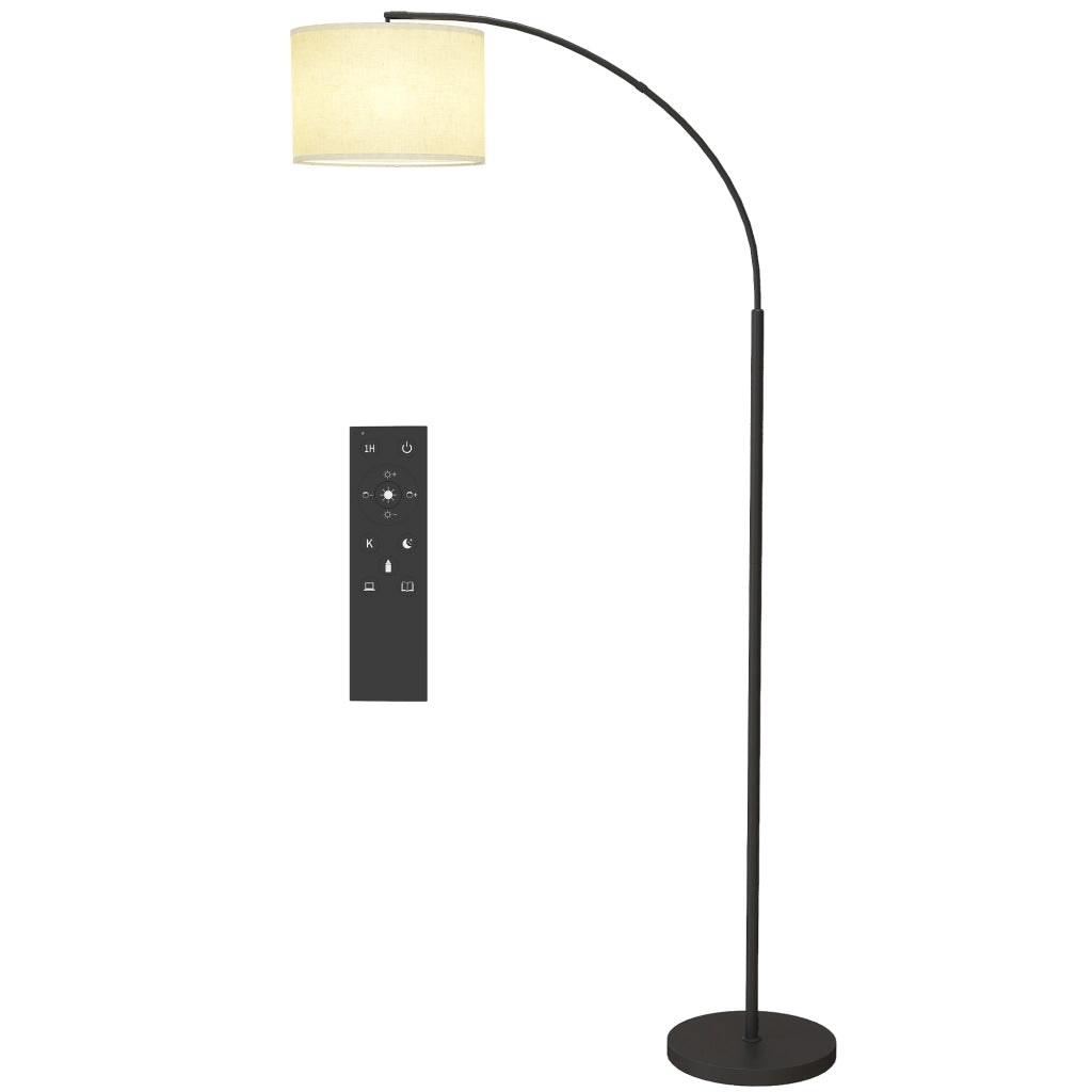 Lampada da terra con telecomando ¨C Minimal ¨C nero