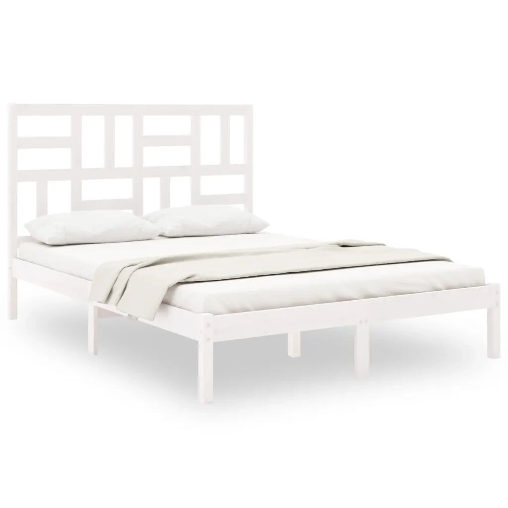 Giroletto Bianco in Legno Massello 140x190 cm