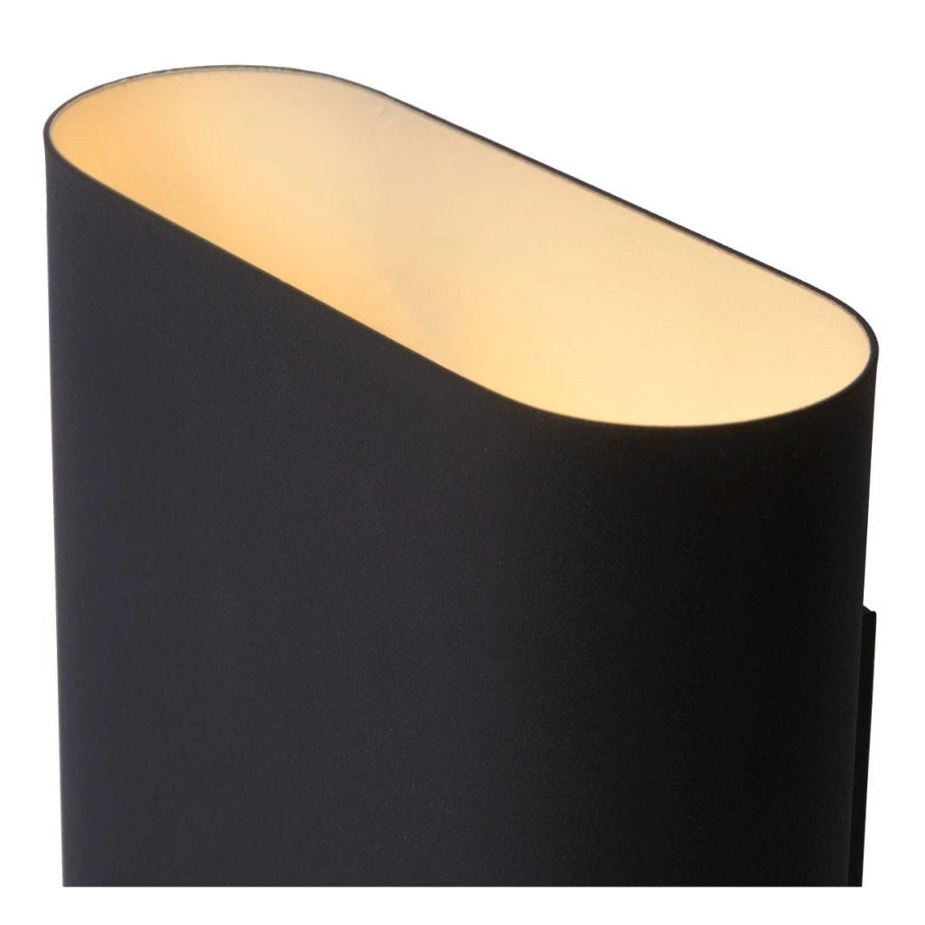 Applique Lucide Ovalis 2xE14 nera ottone 12219/02/30