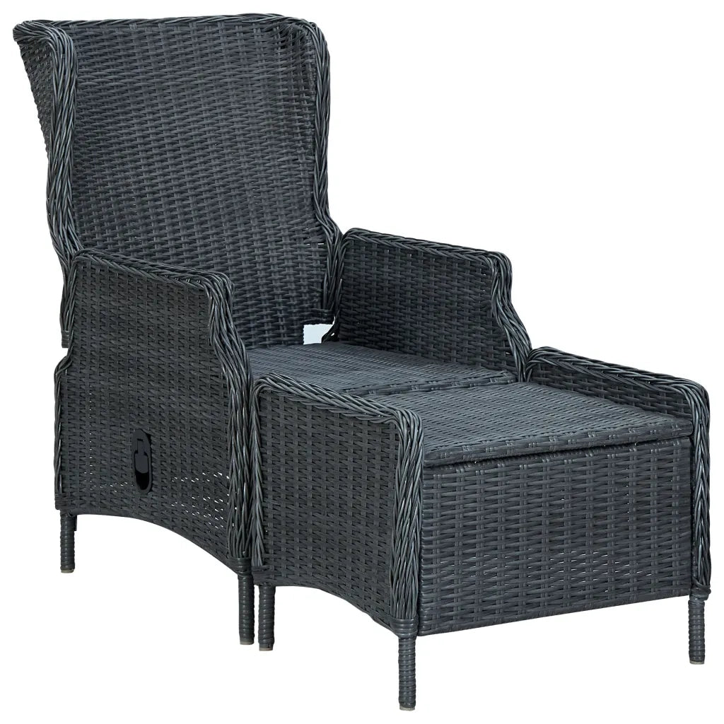 Set Mobili da Pranzo per Giardino 7 pz Grigio Scuro 3067844