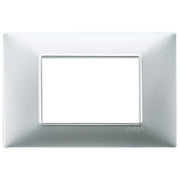 Vimar Plana placca 3 moduli colore argento opaco 14653.20