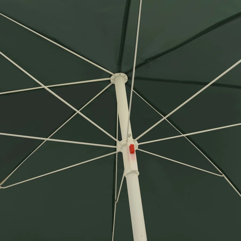 Ombrellone da Spiaggia Verde 240 cm 314705