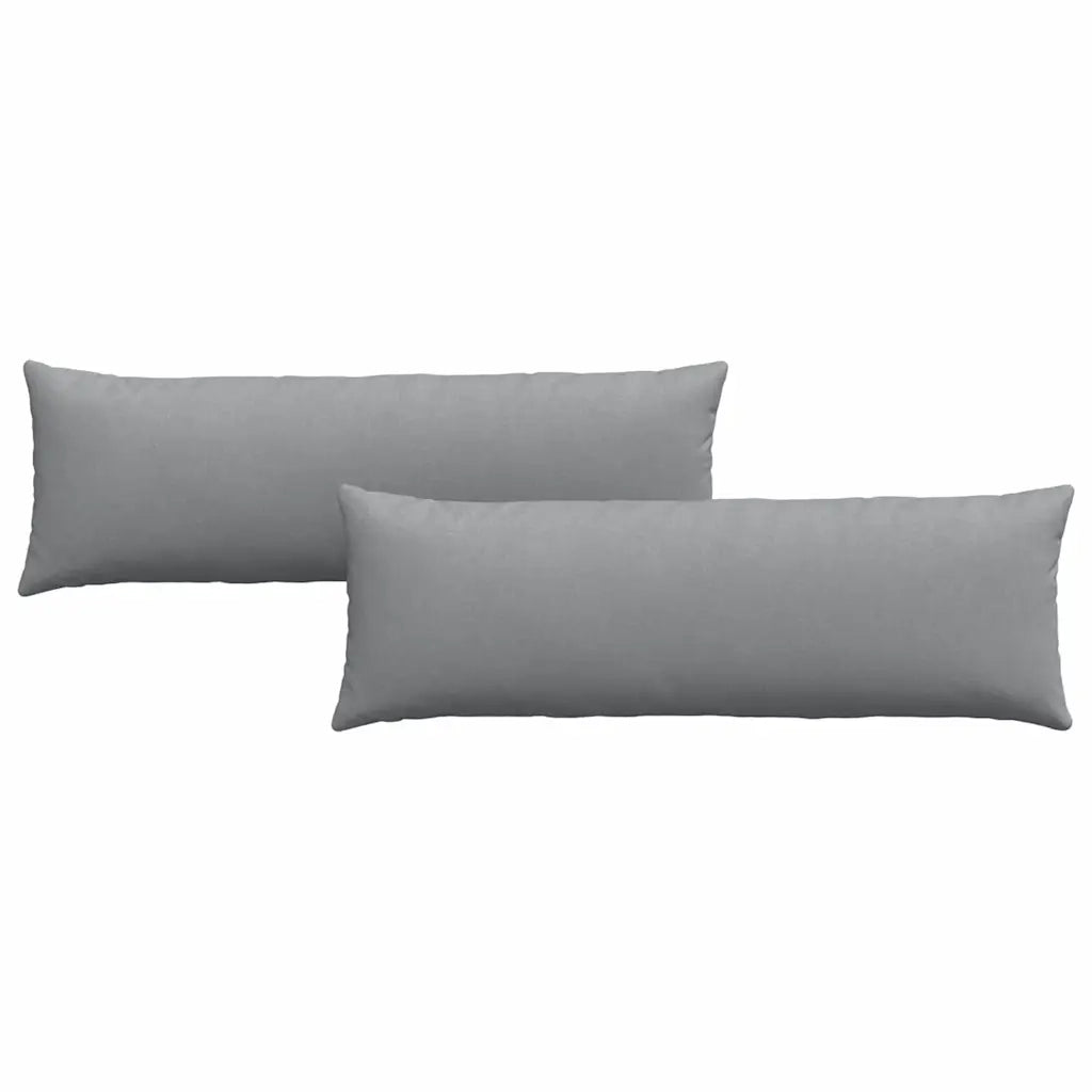 Cuscini da Divano 2 pz | Cuscini per sedie Grigio chiaro 120 x 40 cm Tessuto