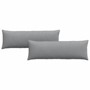 Cuscini da Divano 2 pz | Cuscini per sedie Grigio chiaro 120 x 40 cm Tessuto