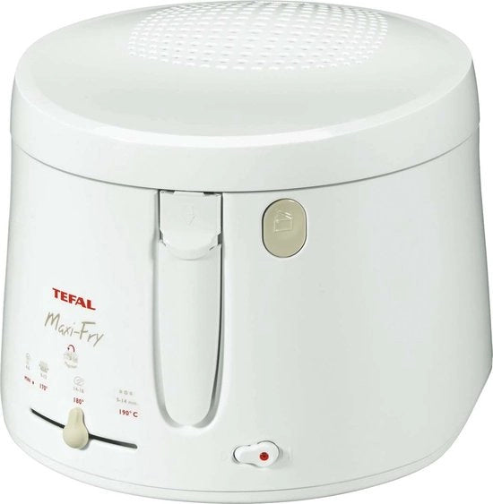 Friteuse compatta 1,2 kg con regolazione della temperatura e apertura automatica del coperchio