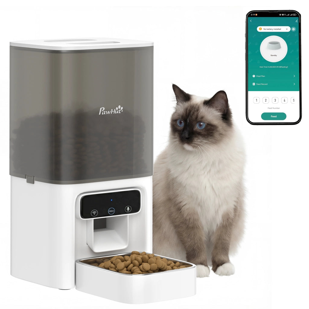 Distributore Automatico di Cibo per Gatti 4.5L con APP e Registratore Vocale