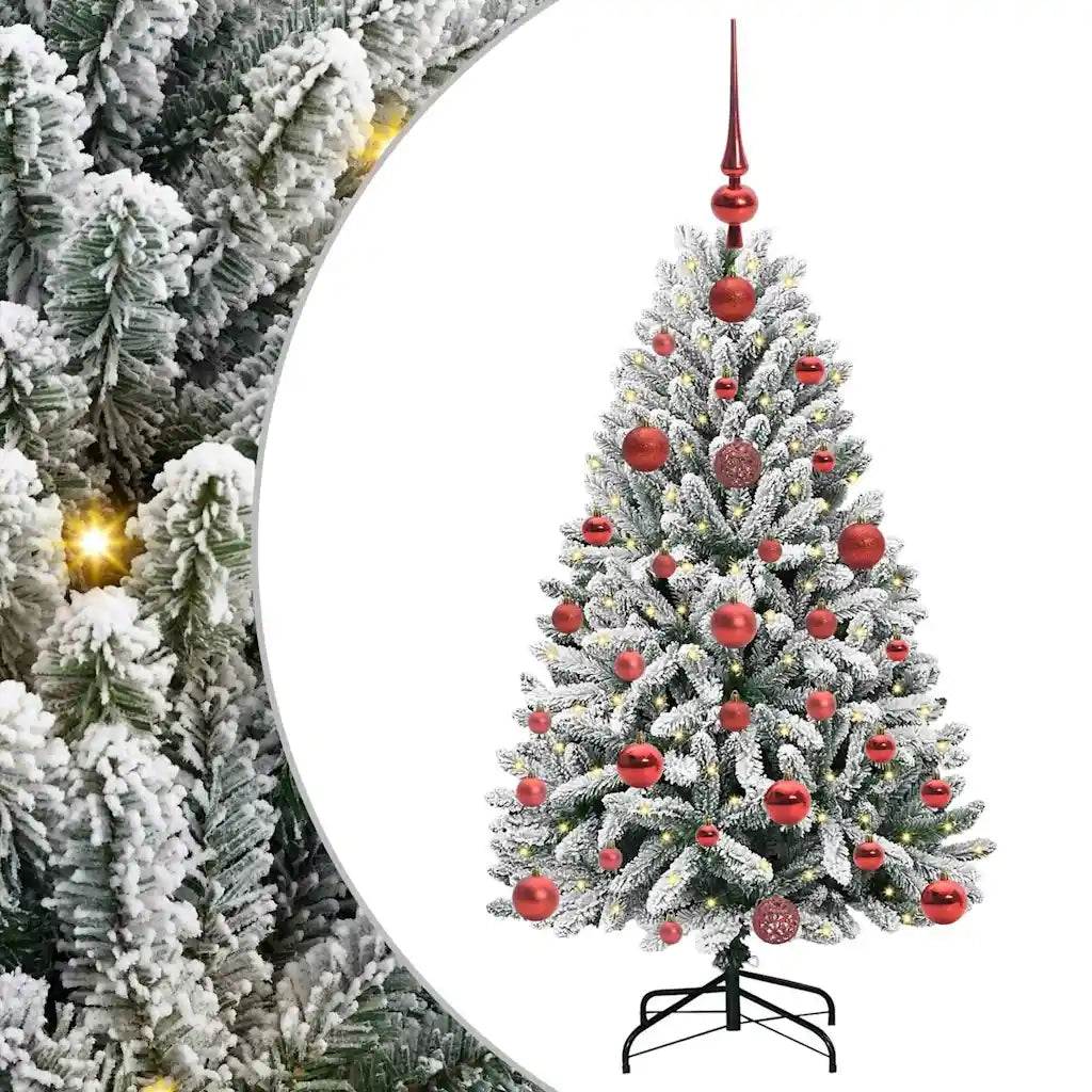 Albero di Natale artificiale con 150 LED Verde e Bianco 120 cm 3395730