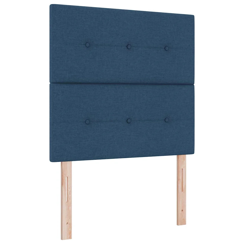 Letto a molle con testiera Blu 190 x 120 cm Tessuto 3344288