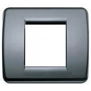 17098.15 Placca Rondò 1 Modulo O 2 Moduli Ridotti Grigio Grafite