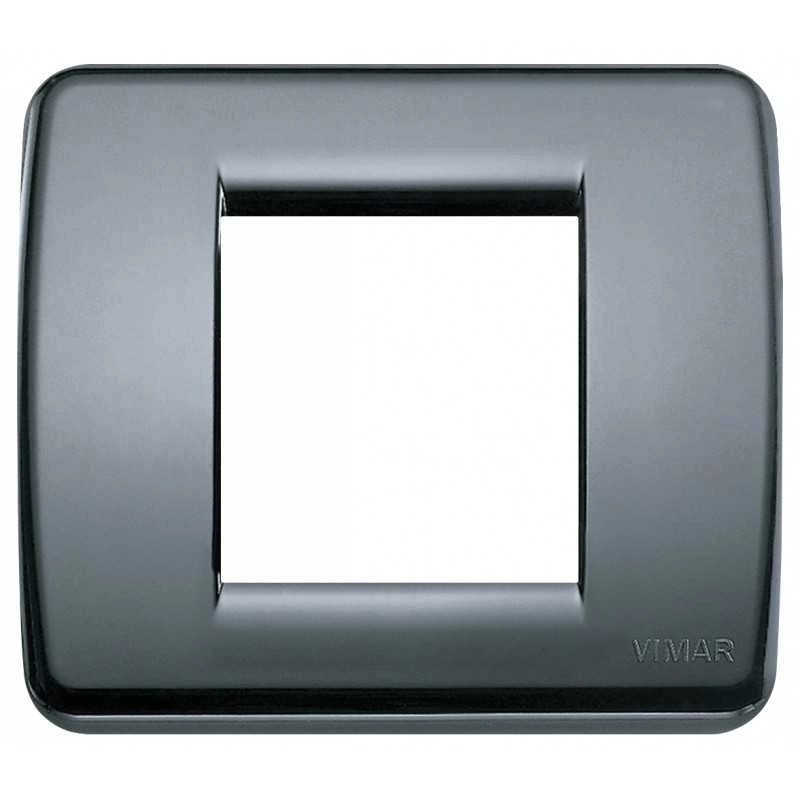17098.15 Placca Rondò 1 Modulo O 2 Moduli Ridotti Grigio Grafite