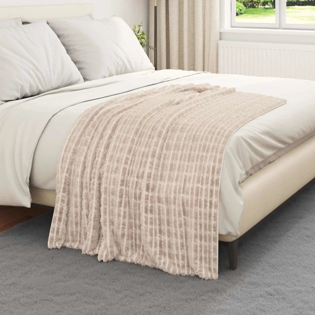 Coperte da Pile 6 pcs Beige 150 x 130 cm Panno 42016941