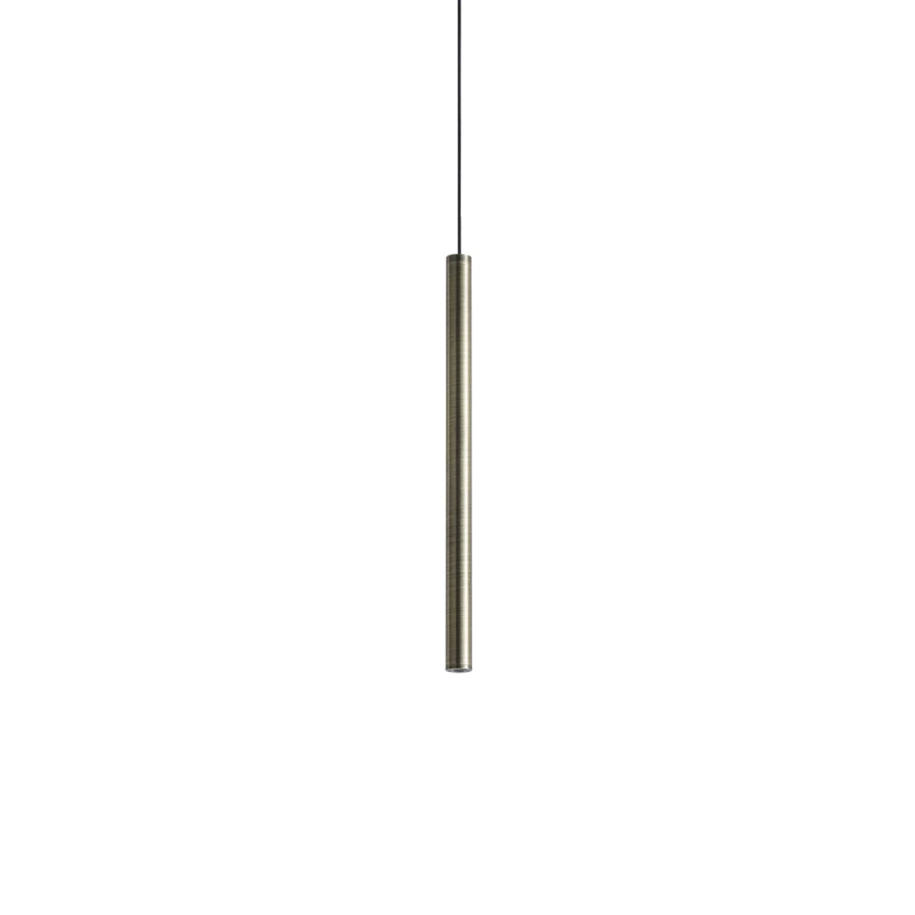Lampada A Sospensione Look 1 Luce Led Integrato Ottone