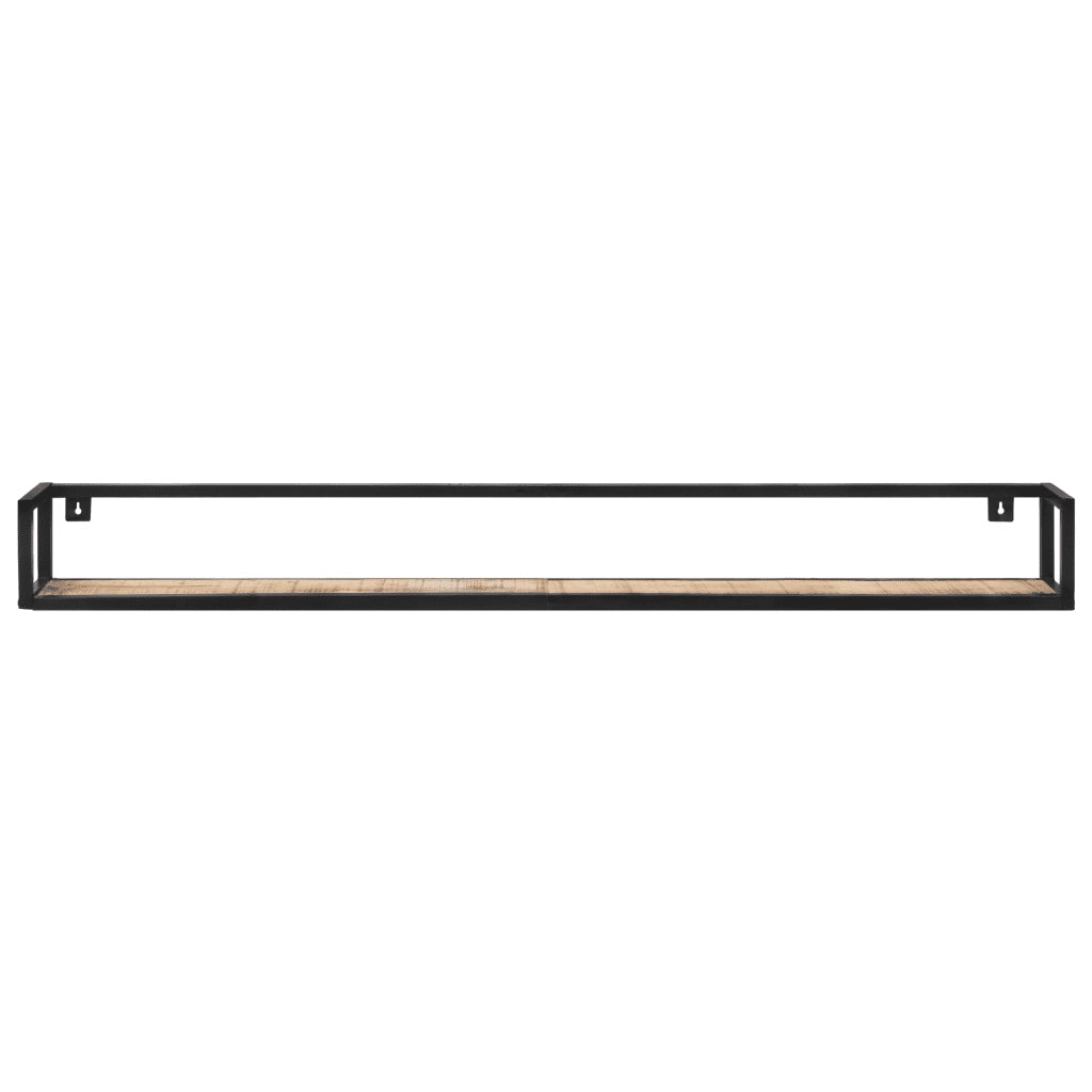 Mensole a Muro 2 pz 160 cm in Legno di Mango Grezzo 320676