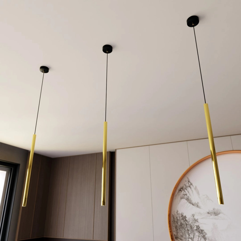 Lampada a sospensione oro goccia regolabile Selter G9 8W Emibig