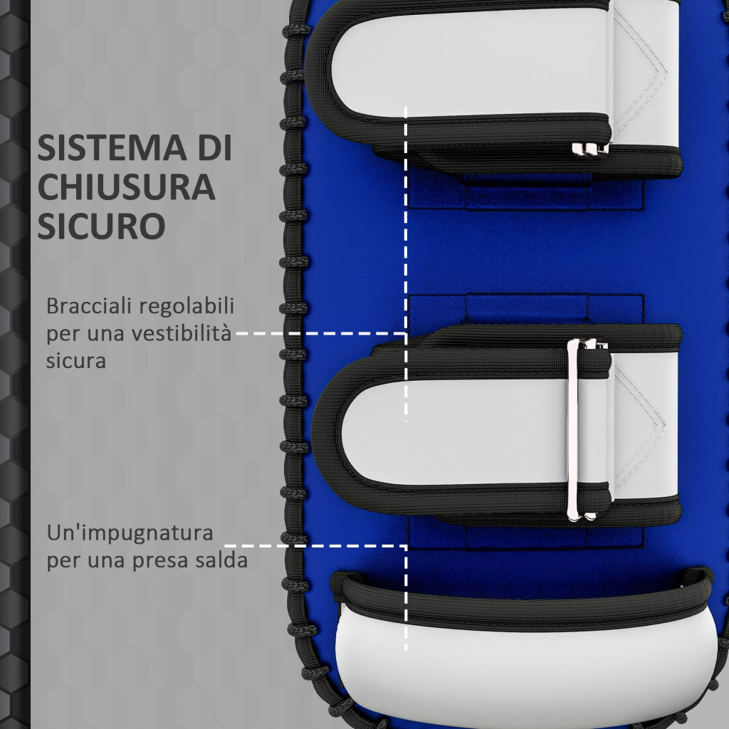 Pao da boxe imbottito per braccio ¨C Minimal ¨C blu 38x20x18 cm