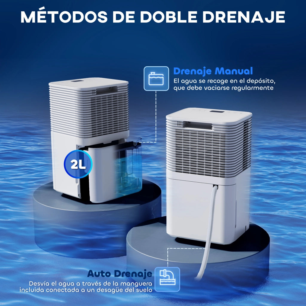 Deumidificatore ¨C Minimal ¨C Bianco 10L/d 24H 3 Modi Silenzioso LED