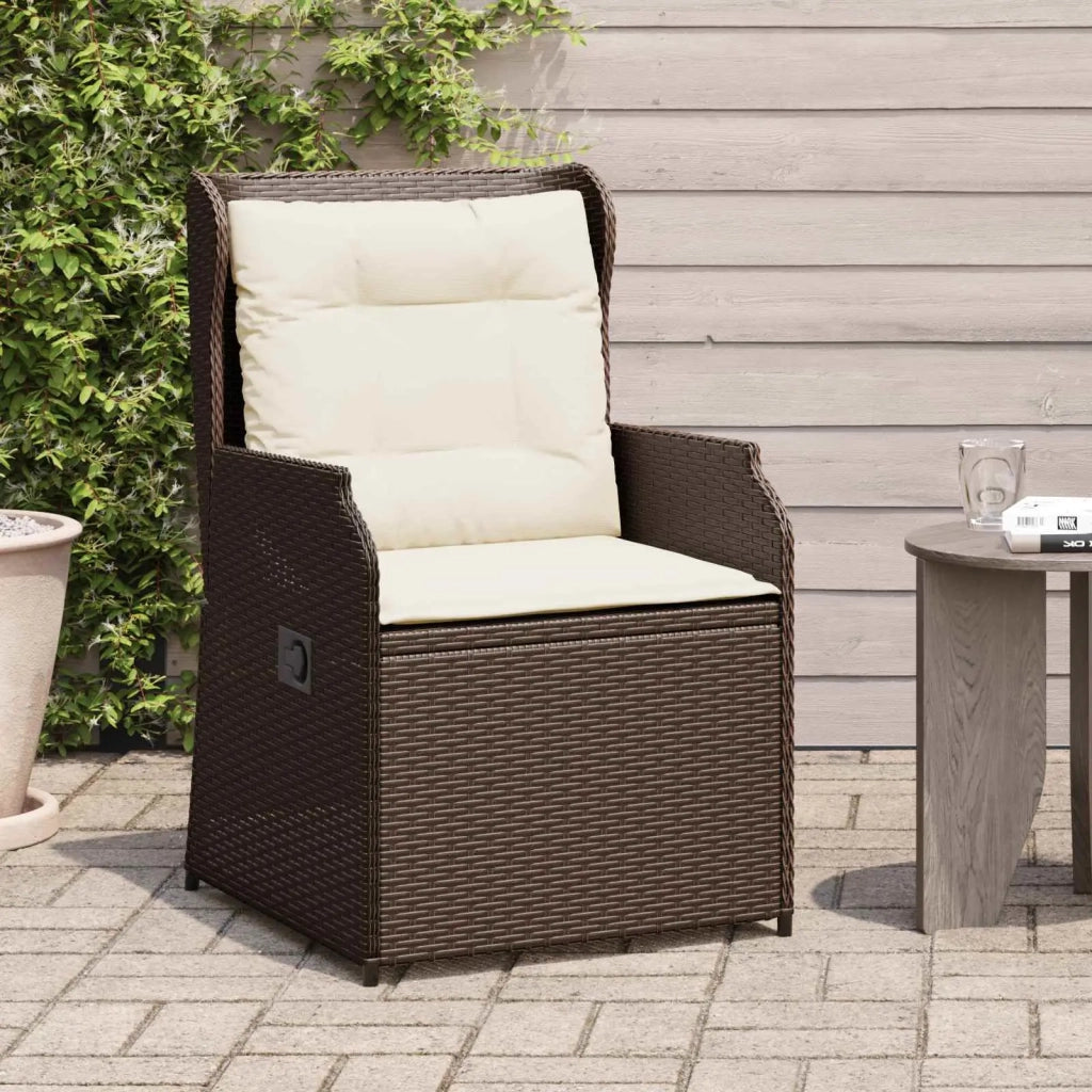 Panchina da giardino 2 pcs Marrone polyrattan 3394486