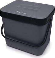 Bacino di compostamento appeso - 7 litri - plastica - carbone di legna
