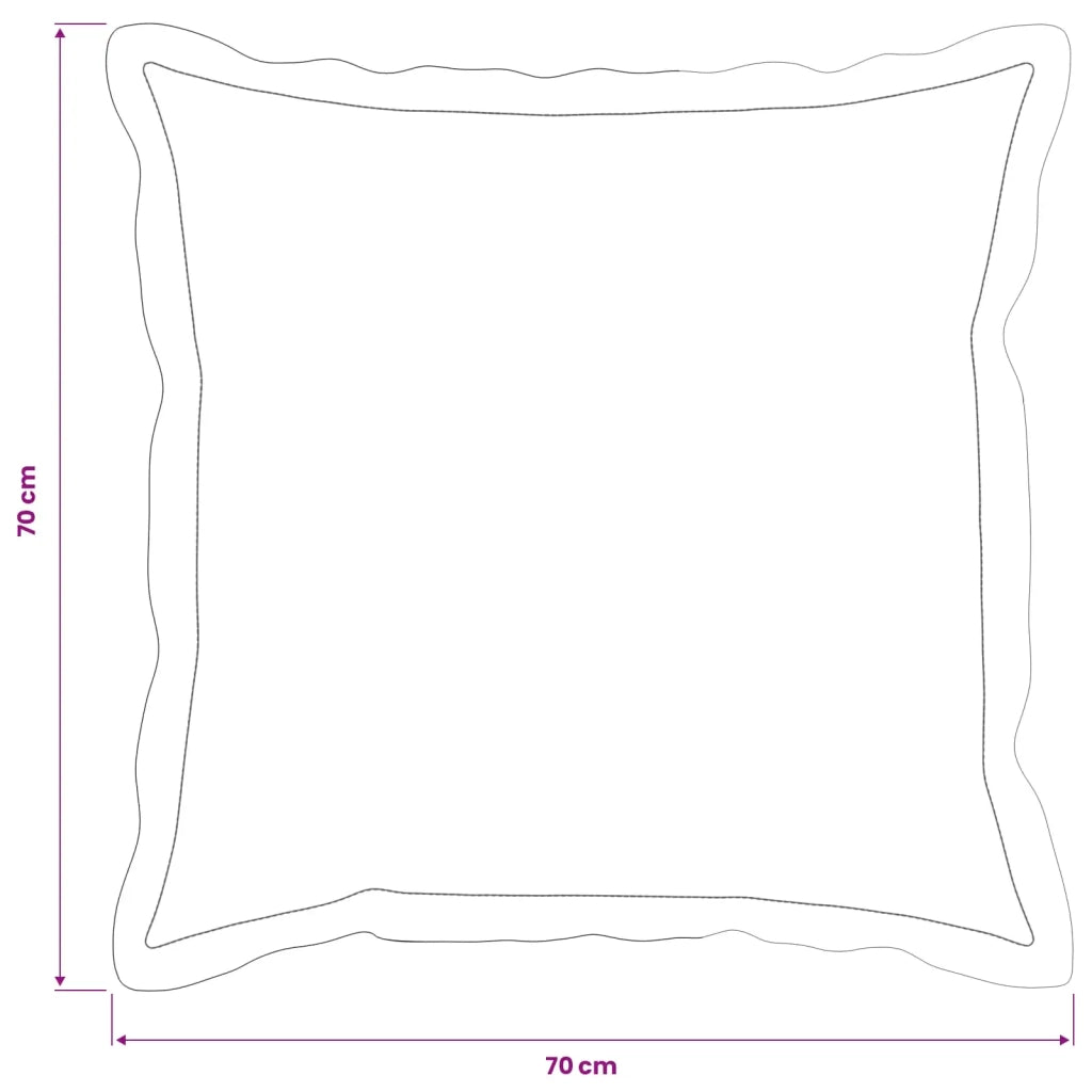 Federa 6 pz HOUTEN Marrone 70 x 70 cm Tessuto Chenille 921382