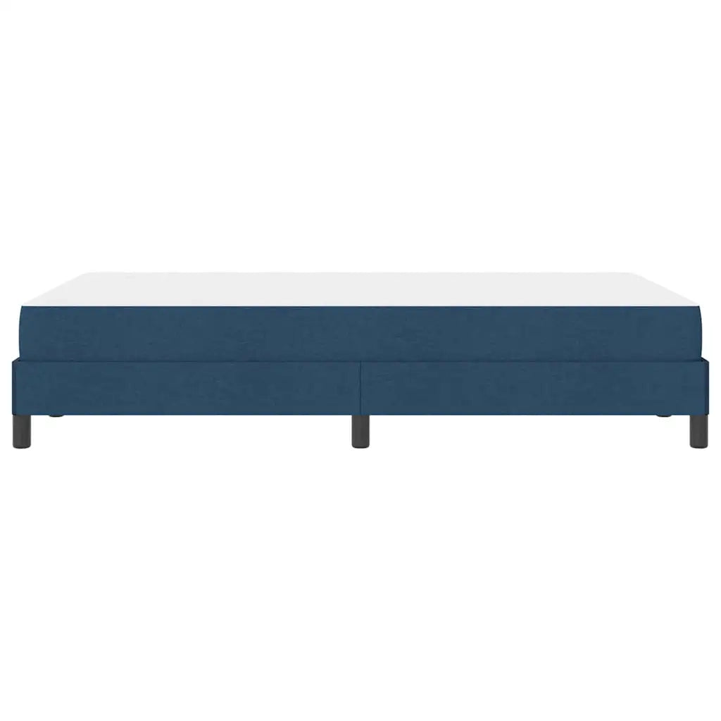 Letto a molle con materasso Blu 120 x 190 cm Tessuto
