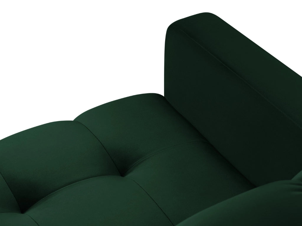Cosmopolitan Design - Poltrona "Bali" in velluto verde bottiglia 