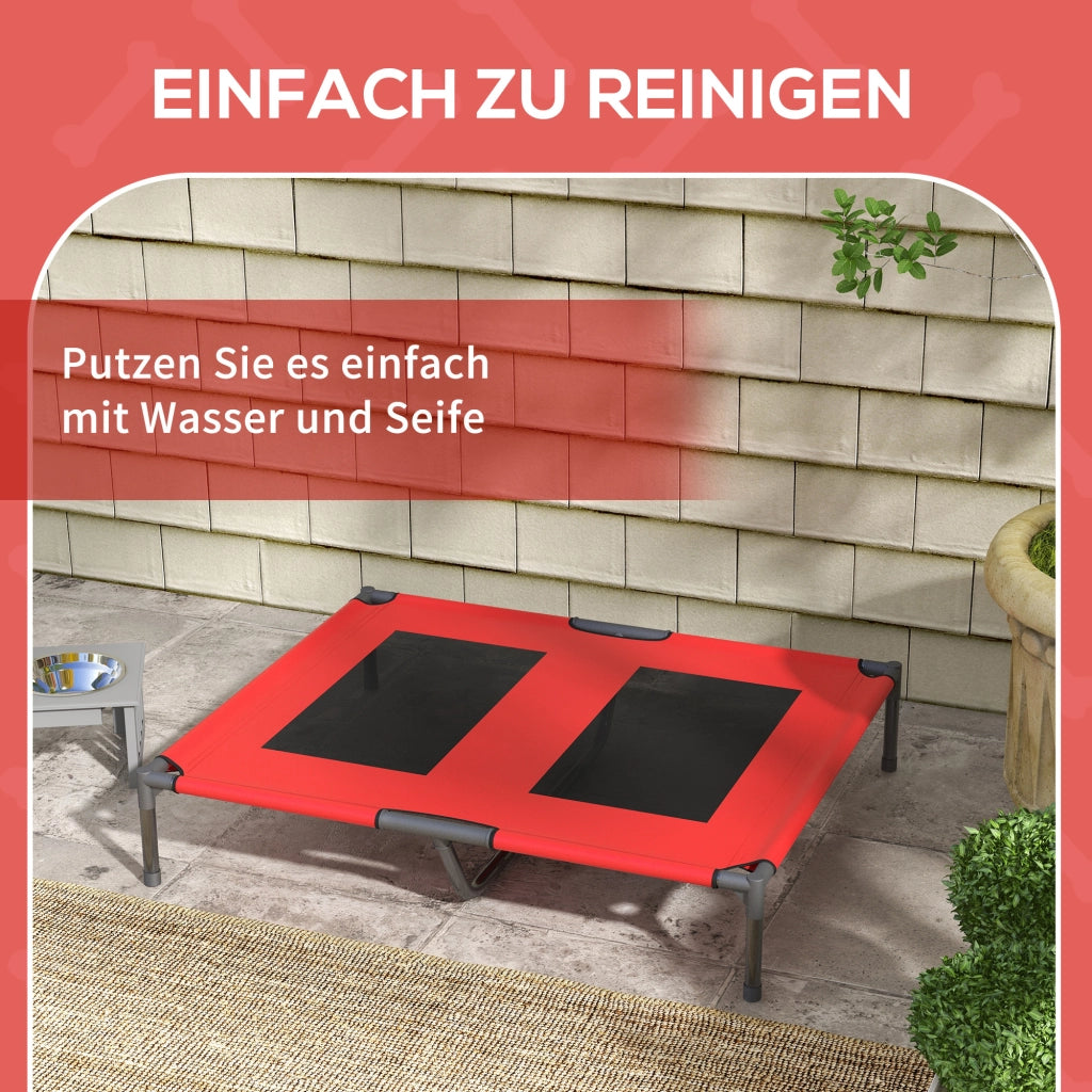 Cuccia per Cane Robust con Letto ¨C Minimal ¨C Rosso 92x76x18 cm