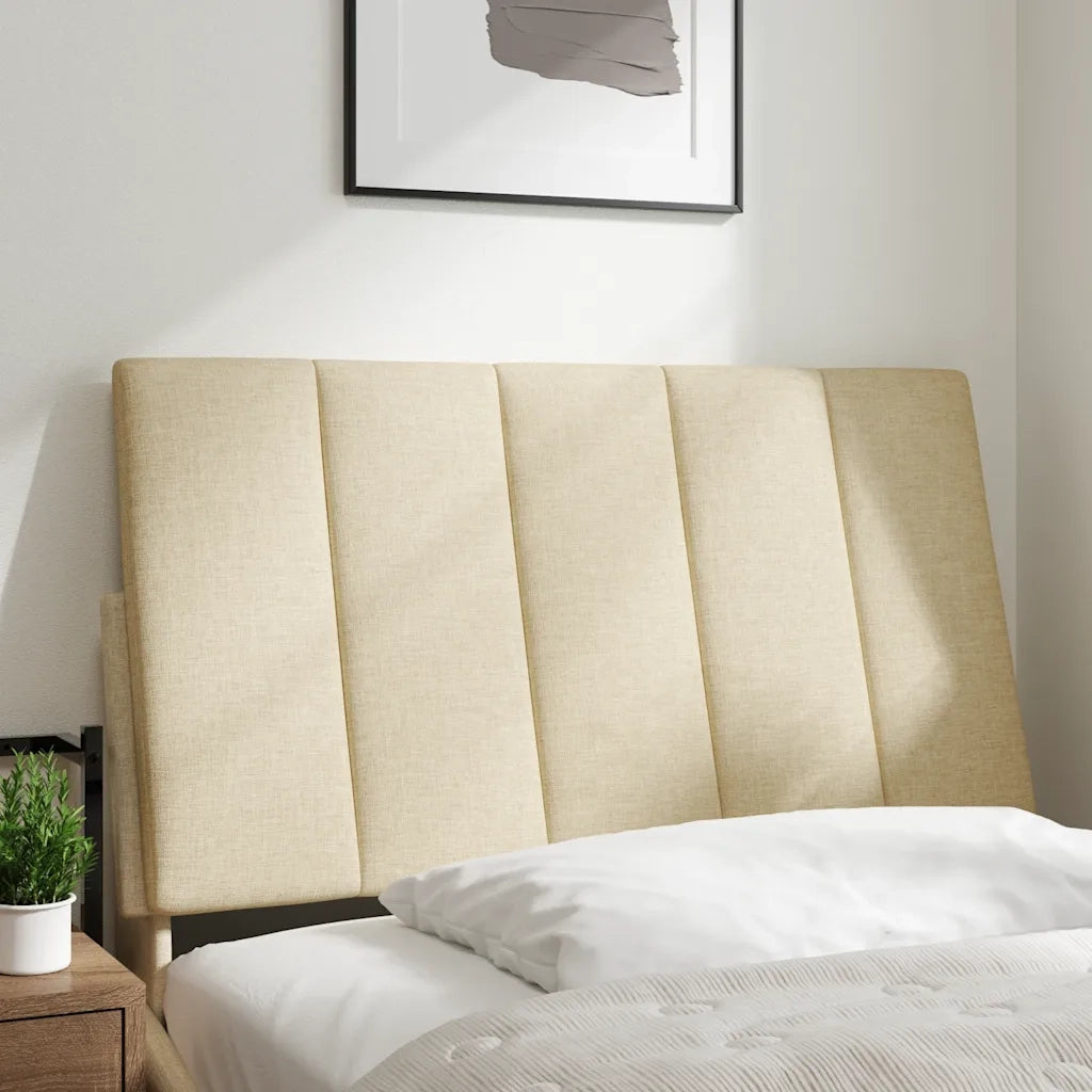 Cuscino Testiera Hanko Crema 90 cm in Tessuto 4019147