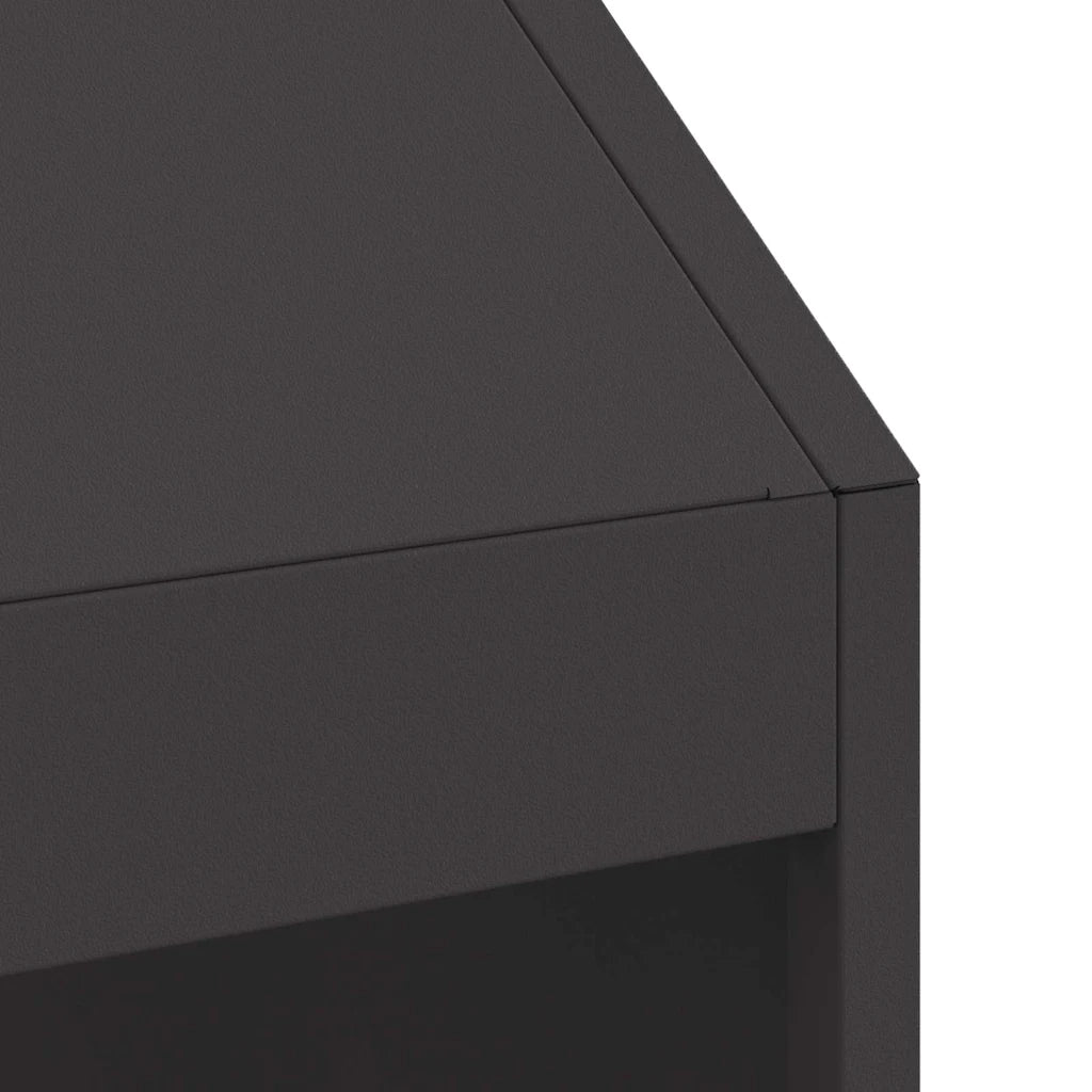 Braciere Nero 50 x 50 x 100 cm Acciaio Corten 858988