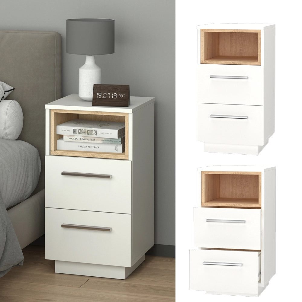 Vicco Comodini camera da letto Bianco 36 x 68 cm Set di 2