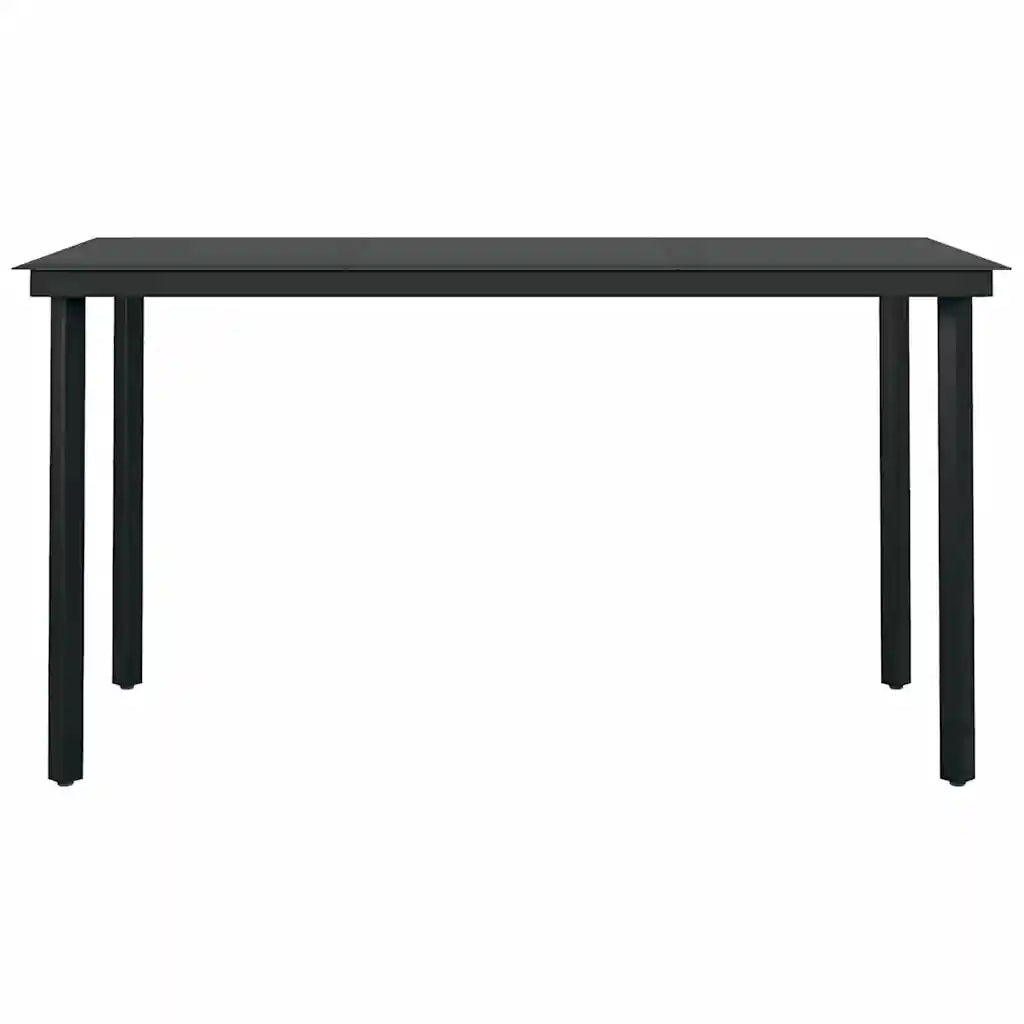 Set da Pranzo da Giardino 5pz con Cuscini Polyrattan Vetro 3334557