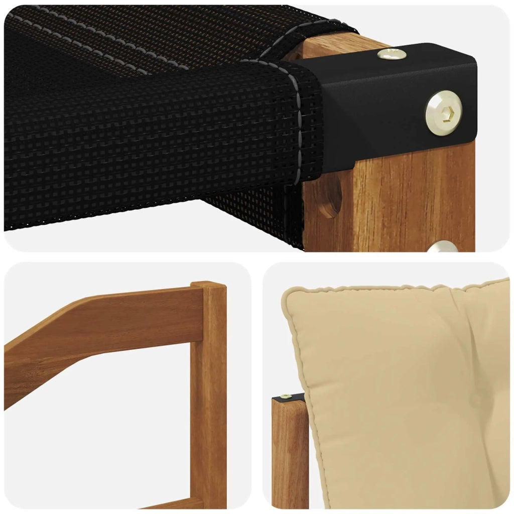 Set di divani da esterno con cuscino 7 pcs Naturale e Beige 3368892
