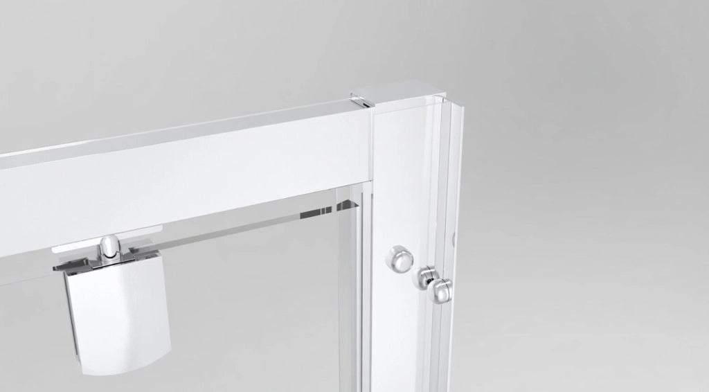 Box doccia nicchia 110 cm porta due battenti H190 cm GENNY - Cromato Lucido