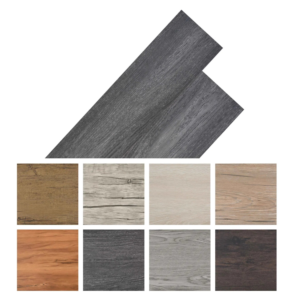Tavole per Pavimenti 36 pcs Nero e Bianco 5,02 m² PVC 42046259
