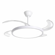 VENTILATORE SOFFITTO LUCE LED 80W PALE SCOMPARSA 48" TELECOMANDO SJ-198 CB001