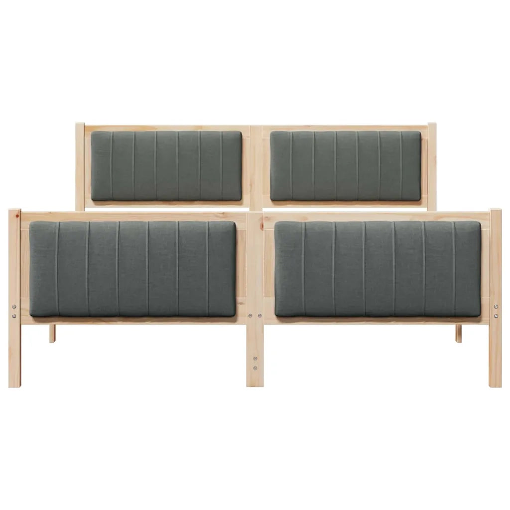 Struttura del Letto marrone e grigio scuro 150 x 200 cm