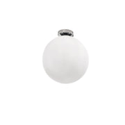 Plafoniera Contemporanea Grape Metallo Vetro Bianco 1 Luce E27