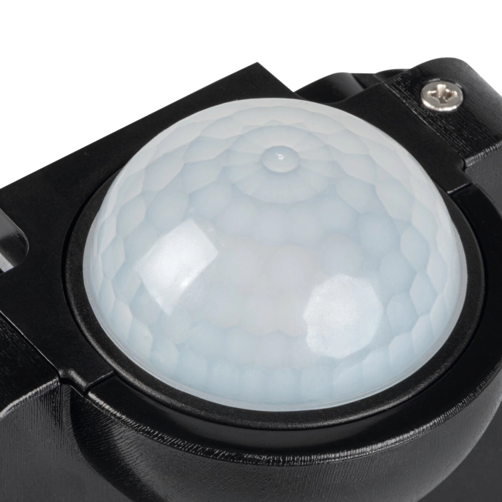 Sensore movimento esterno nero IP54 PIR Kanlux 37369
