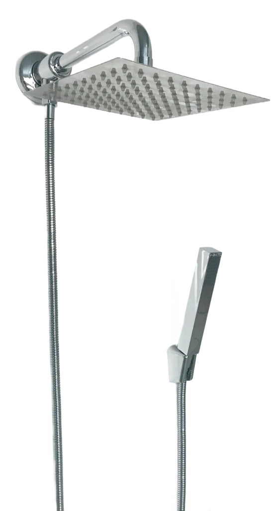 Set doccia con deviatore a pressione, braccio cm 40