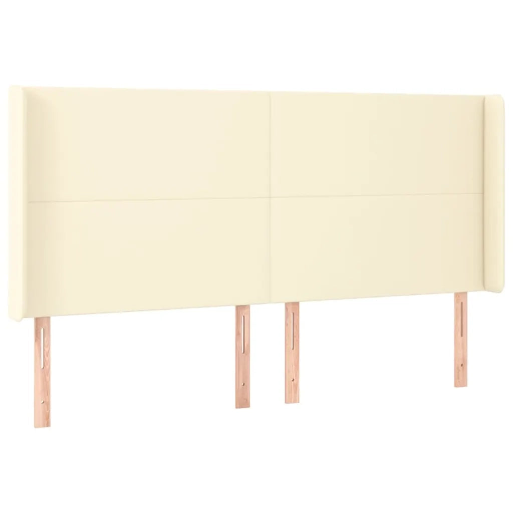 Giroletto a Molle con Materasso e LED Crema 200x200 cm 3139285