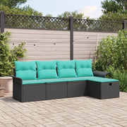 Set Divano da Giardino con cuscino 5 pcs Poly Rattan 3360197