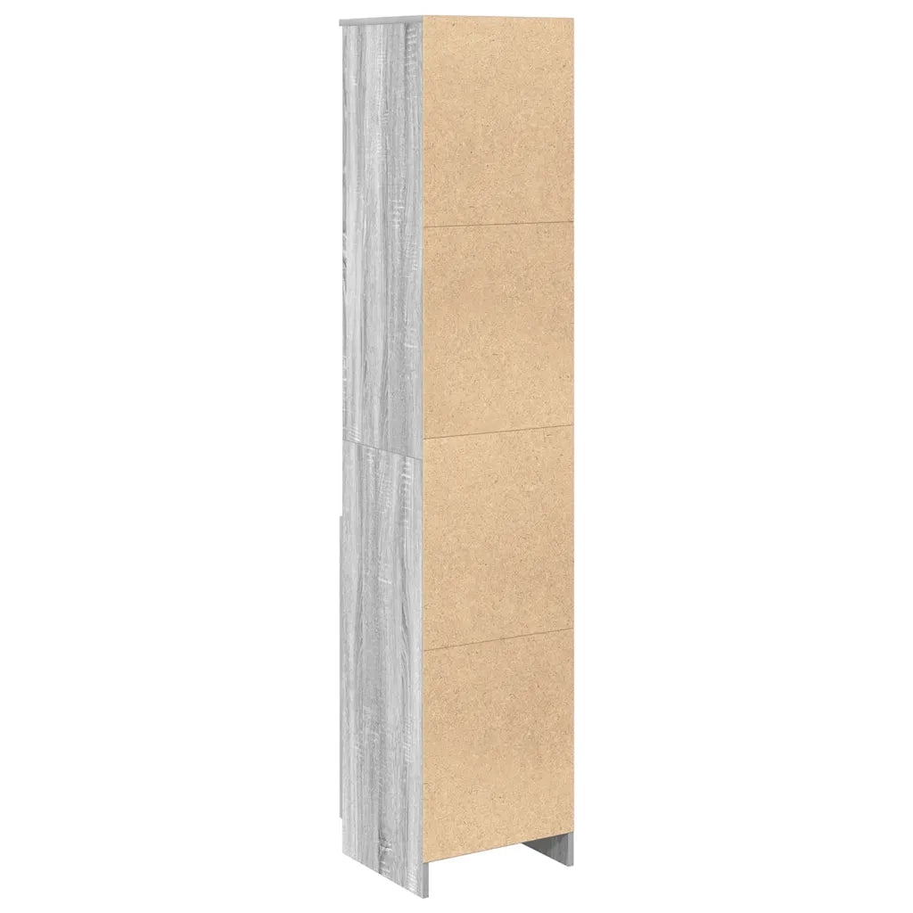 Credenza Grigio Sonoma 37,5x35x180 cm in Legno Multistrato 861675
